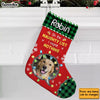 Personalized Christmas Funny Dog Photo Upload Stocking 28377 1