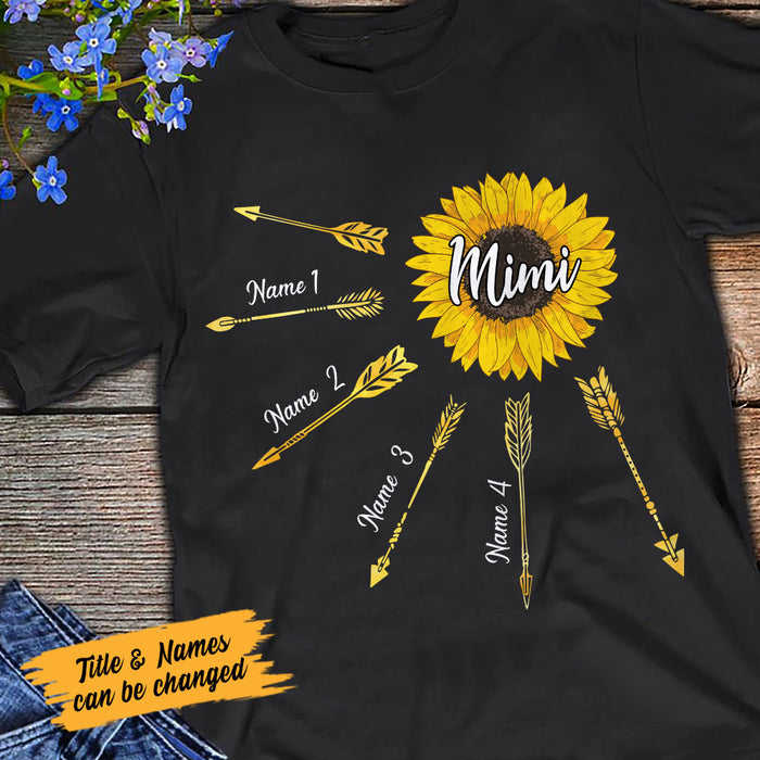 Personalized Grandma Sunflower T Shirt JR282 73O58 1