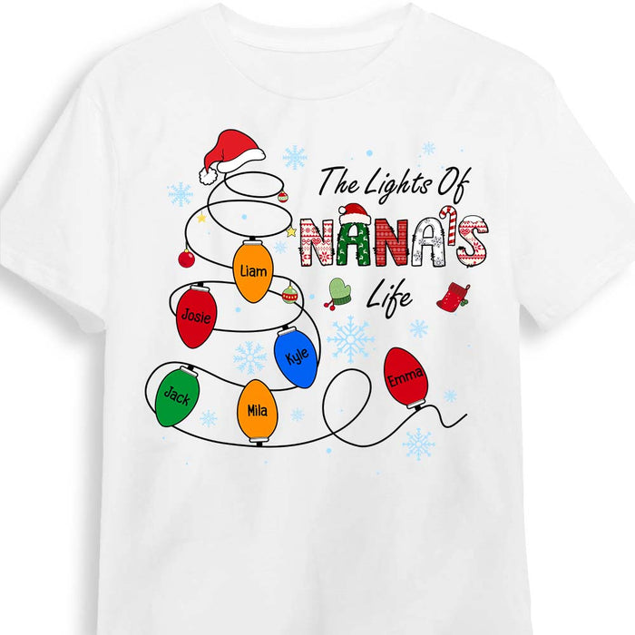 Personalized Gift For Grandma The Lights Of Nana's Life Shirt - Hoodie - Sweatshirt 28382 1