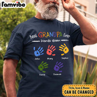 Personalized Grandpa Hands Down Shirt - Hoodie - Sweatshirt 28383 thumb 1