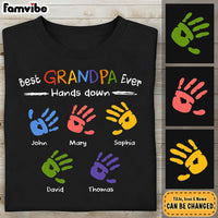 Personalized Grandpa Hands Down Shirt - Hoodie - Sweatshirt 28383 thumb 1