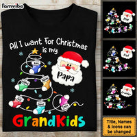 Personalized Grandpa Christmas Light Stocking Gnome Shirt - Hoodie - Sweatshirt 28384 thumb 1