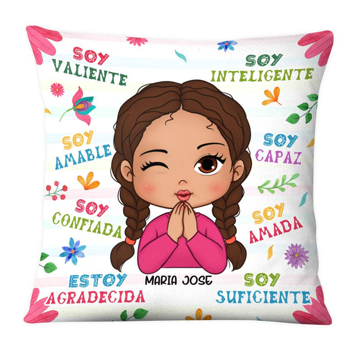 Personalized Gifts For Granddaughter Spanish Soy Amable Pillow 28386 1