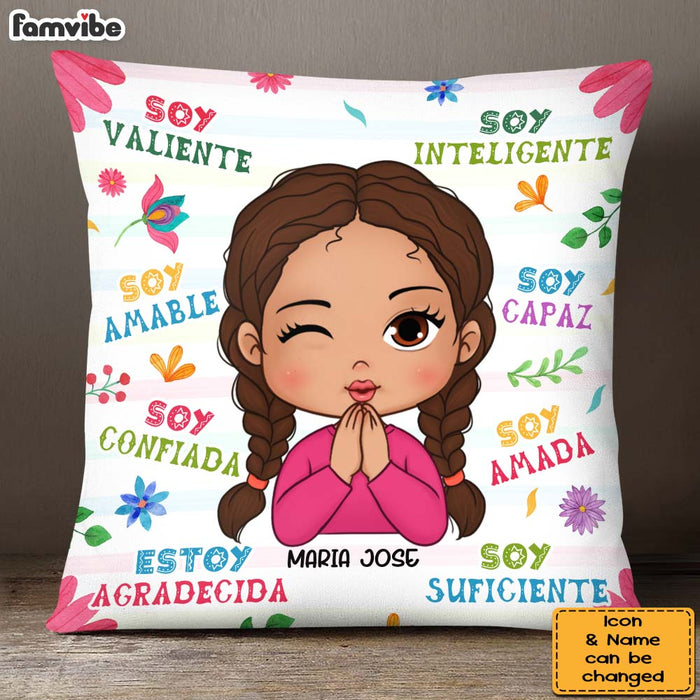 Personalized Gifts For Granddaughter Spanish Soy Amable Pillow 28386 1