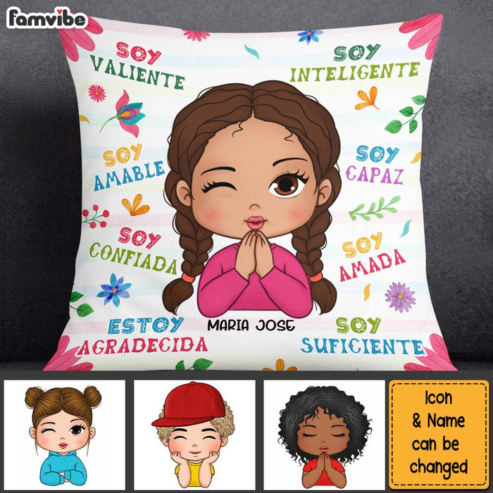 Personalized Gifts For Granddaughter Spanish Soy Amable Pillow 28386 1