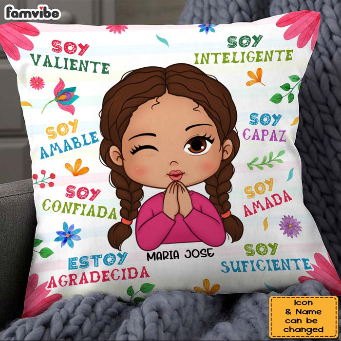 Personalized Gifts For Granddaughter Spanish Soy Amable Pillow 28386 1