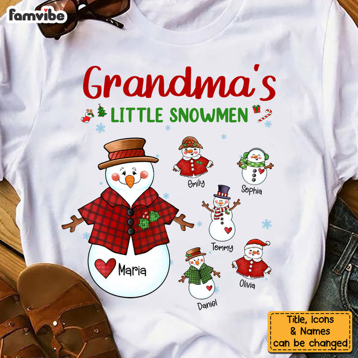 Personalized Gift For Grandma's Little Snowmen Shirt - Hoodie - Sweatshirt 28389 1