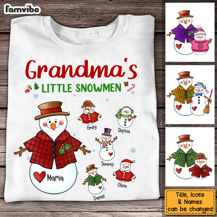 Personalized Gift For Grandma's Little Snowmen Shirt - Hoodie - Sweatshirt 28389 1