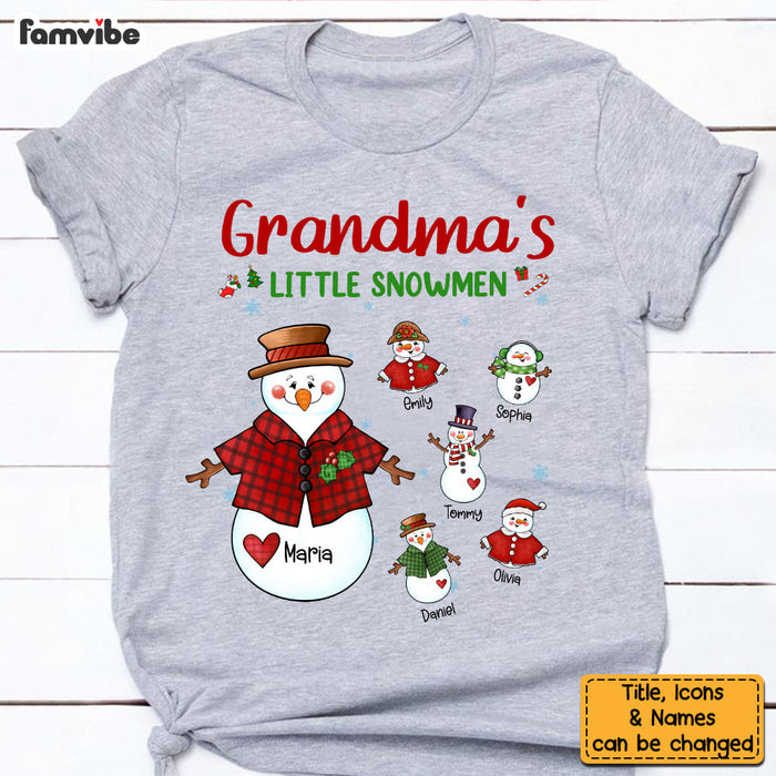 Personalized Gift For Grandma's Little Snowmen Shirt - Hoodie - Sweatshirt 28389 1