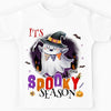 Personalized Halloween Gift For Granddaughter It's Spooky Season Kid T Shirt 28391 1