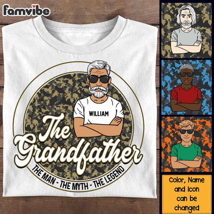 Personalized Gifts For Grandpa The Grandfather Camo Shirt - Hoodie - Sweatshirt 28392 1