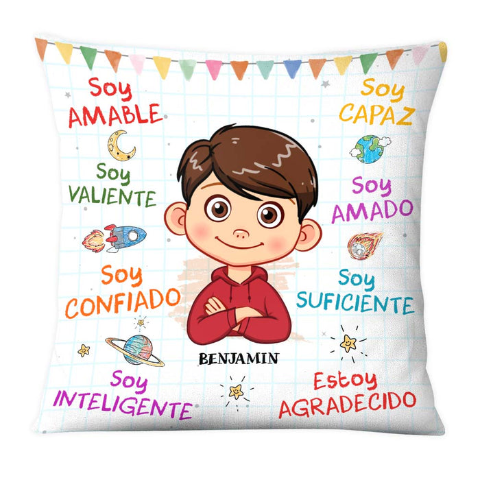 Personalized Gifts For Grandson Spanish Soy Amable Pillow 28393 1