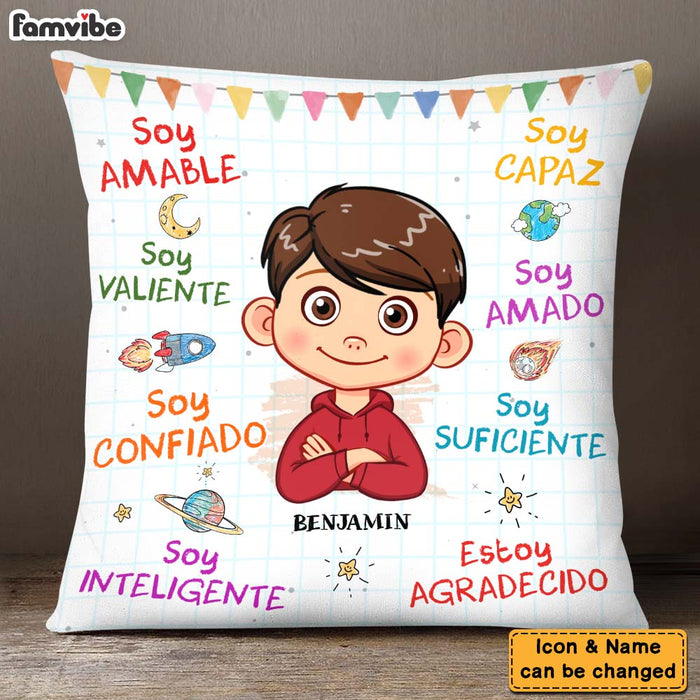Personalized Gifts For Grandson Spanish Soy Amable Pillow 28393 1