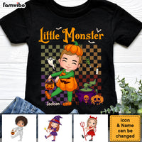 Personalized Halloween Gift For Grandson Little Monster Kid T Shirt 28395 thumb 1