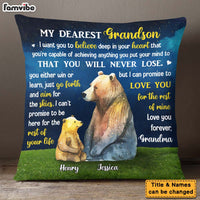 Personalized Gift For Grandson Bear Pillow 28396 thumb 1