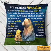 Personalized Gift For Grandson Bear Pillow 28396 thumb 1