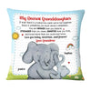 Personalized Gift For Granddaughter Elephant Pillow 28397 1