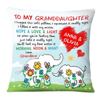 Personalized Gift For Granddaughter Elephant Hugged This Pillow 28398 thumb 1