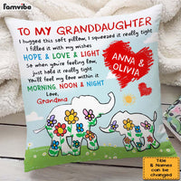Personalized Gift For Granddaughter Elephant Hugged This Pillow 28398 thumb 1