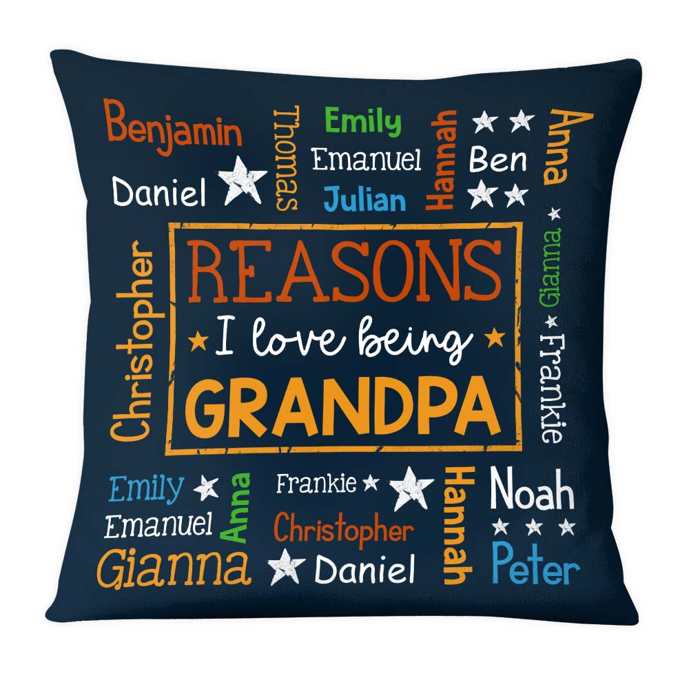 Personalized Gift For Grandpa Word Art Pillow 32058 Primary Mockup