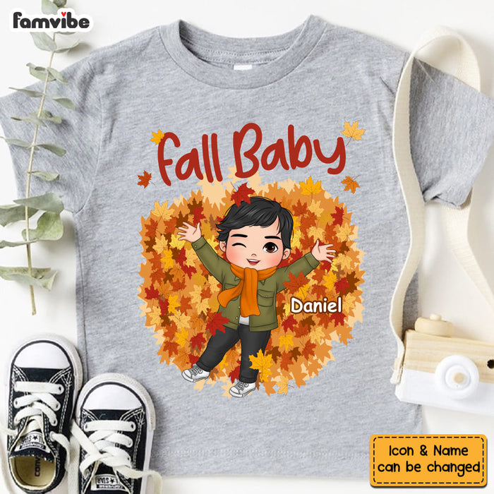 Personalized Gift For Grandson Fall Baby Kid T Shirt 28400 1