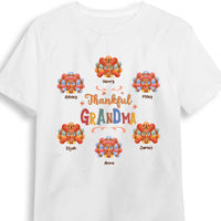 Personlized Gifts For Grandma Thanksgiving Thankful Turkey Shirt - Hoodie - Sweatshirt 28406 thumb 1