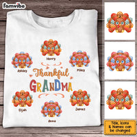 Personlized Gifts For Grandma Thanksgiving Thankful Turkey Shirt - Hoodie - Sweatshirt 28406 thumb 1