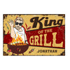 Personalized Gift For Grandpa King Of The Grill Metal Sign 28407 1