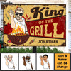 Personalized Gift For Grandpa King Of The Grill Metal Sign 28407 1