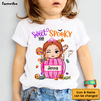 Personalized Gift For Granddaughter Halloween Sweet And Spooky Kid T Shirt 28409 thumb 1