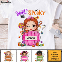 Personalized Gift For Granddaughter Halloween Sweet And Spooky Kid T Shirt 28409 thumb 1