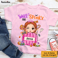 Personalized Gift For Granddaughter Halloween Sweet And Spooky Kid T Shirt 28409 thumb 1