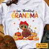 Personalized Fall Thanksgiving Gift For Grandma Thankful Turkey Shirt - Hoodie - Sweatshirt 28410 1