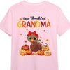 Personalized Fall Thanksgiving Gift For Grandma Thankful Turkey Shirt - Hoodie - Sweatshirt 28410 1