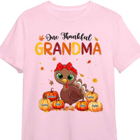 Personalized Fall Thanksgiving Gift For Grandma Thankful Turkey Shirt - Hoodie - Sweatshirt 28410 thumb 1