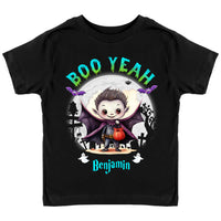 Personalized Halloween Gifts For Grandson Boo Yeah Kid T Shirt 28412 thumb 1