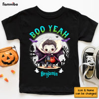 Personalized Halloween Gifts For Grandson Boo Yeah Kid T Shirt 28412 thumb 1