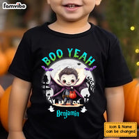 Personalized Halloween Gifts For Grandson Boo Yeah Kid T Shirt 28412 thumb 1