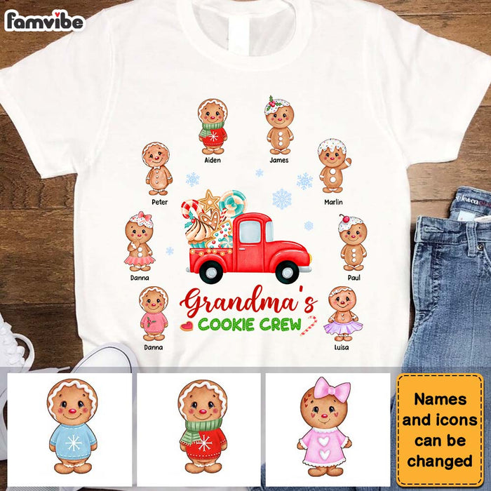 Personalized Gift For Grandma's Cookie Crew Red Truck Shirt - Hoodie - Sweatshirt 28413 1