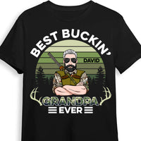 Personalized Gifts For Buckin' Grandpa Hunting Shirt - Hoodie - Sweatshirt 28415 thumb 1