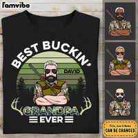 Personalized Gifts For Buckin' Grandpa Hunting Shirt - Hoodie - Sweatshirt 28415 thumb 1