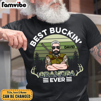 Personalized Gifts For Buckin' Grandpa Hunting Shirt - Hoodie - Sweatshirt 28415 thumb 1