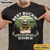 Personalized Gifts For Buckin' Grandpa Hunting Shirt - Hoodie - Sweatshirt 28415 thumb 1