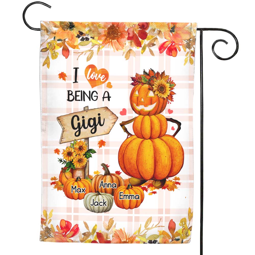 Personalized Grandma Gifts Fall Season Pumpkin Flag 28420 Primary Mockup