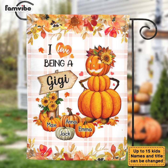 Personalized Grandma Gifts Fall Season Pumpkin Flag 28420 1