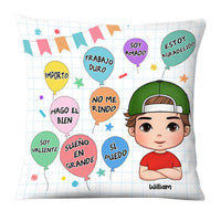 Personalized Sueño En Grande Grandson Spanish Pillow 28421 thumb 1