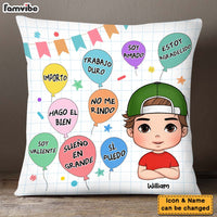 Personalized Sueño En Grande Grandson Spanish Pillow 28421 thumb 1