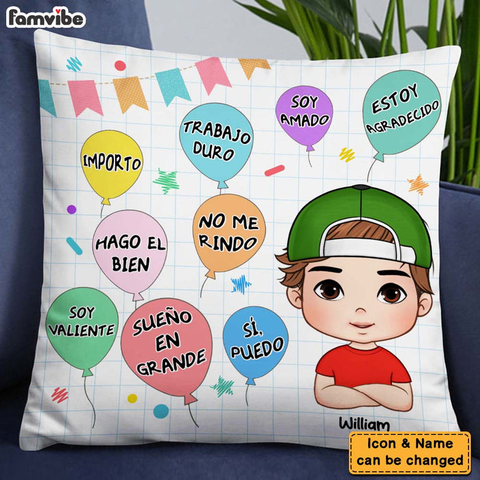 Personalized Sueño En Grande Grandson Spanish Pillow 28421 1
