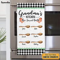 Personalized Gift For Grandma's Kitchen Love Served Daily Towel 28425 thumb 1