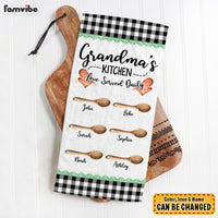 Personalized Gift For Grandma's Kitchen Love Served Daily Towel 28425 thumb 1